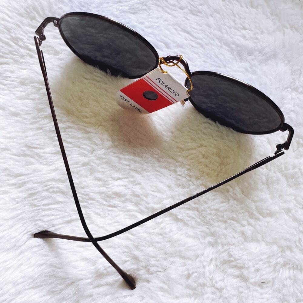 Brielle Bright Blue Polarized Mirrored Sunglasses - Picture 12 of 14